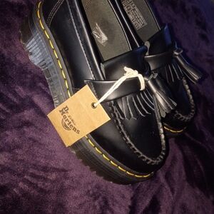 Dr. Martens Black Loafers with Tassels